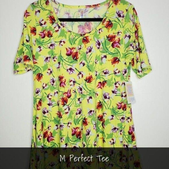 LuLaRoe Perfect T Medium Floral NEW - Picture 1 of 1
